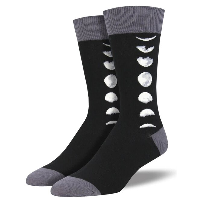 Socksmith Socks - Just a Phase, Black - L/XL