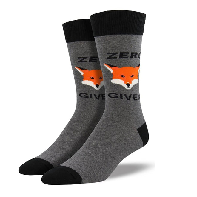 Socksmith Socks - Zero "Fox" Given, Gray Heather - L/XL
