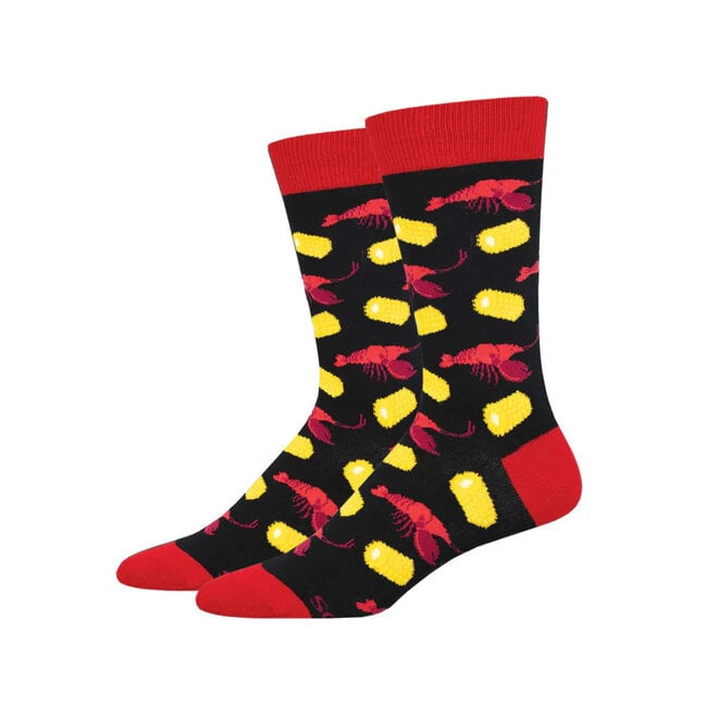 Socksmith Socks - L - Crawfish Boil - Black, Size 10-13