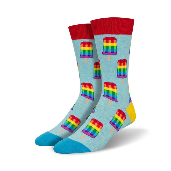 Socksmith Socks - L - Gay Pops - White, Size 10-13