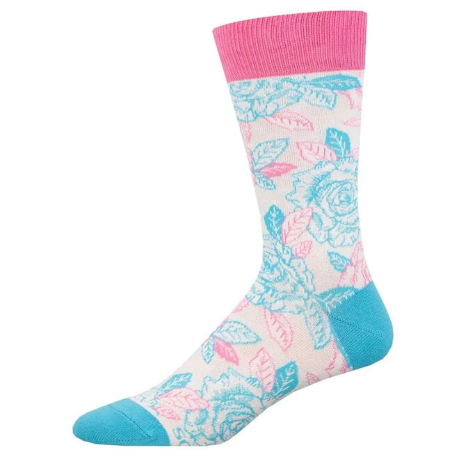 Socksmith Socks - L - Trans Roses - Multi, Size 10-13