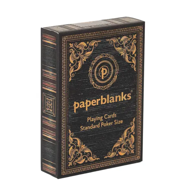 Paperblanks Playing Cards - Onyx, Asterales
