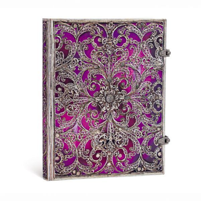 Paperblanks Hardcover Journal - With Clasps - Aubergine - ULTRA, LINED