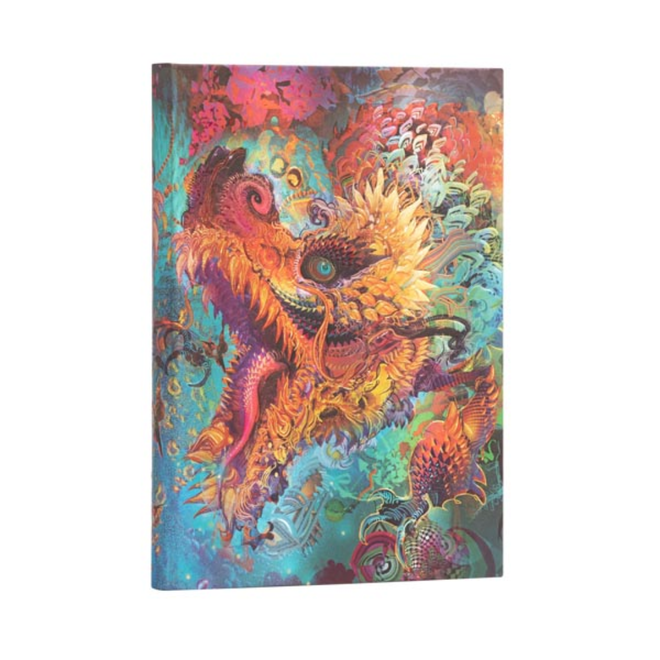Paperblanks Hardcover Journal - Android Jones: Humming Dragon - Midi, Lined