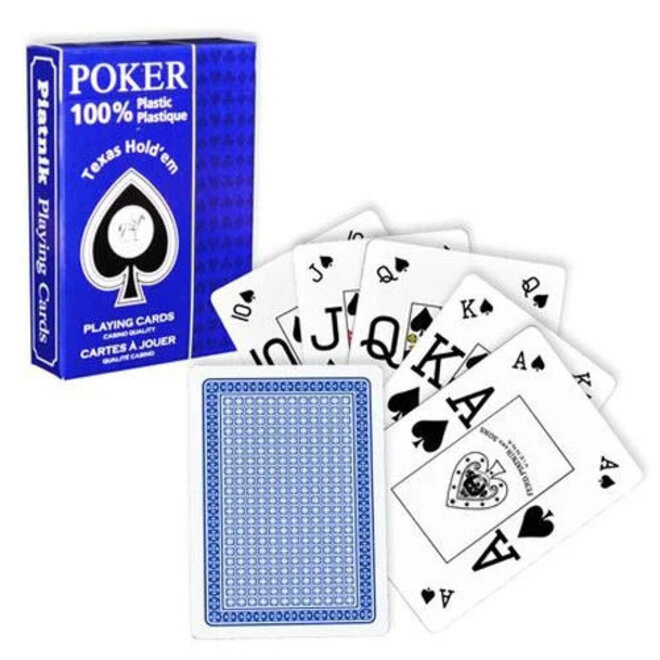Piatnik Playing Cards Deck 100% Plastic - Poker Texas Hold'em