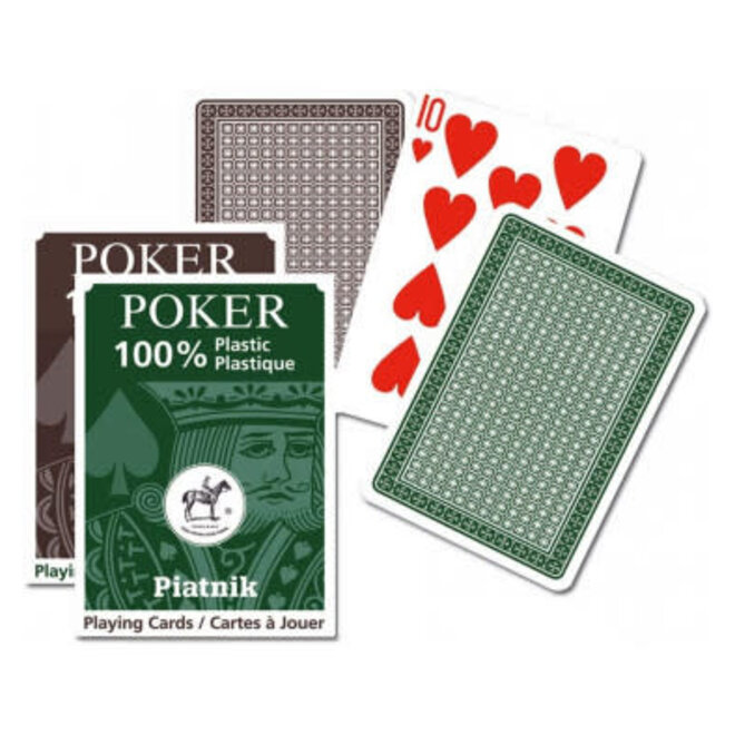 Piatnik Playing Cards Deck 100% Plastic - Poker