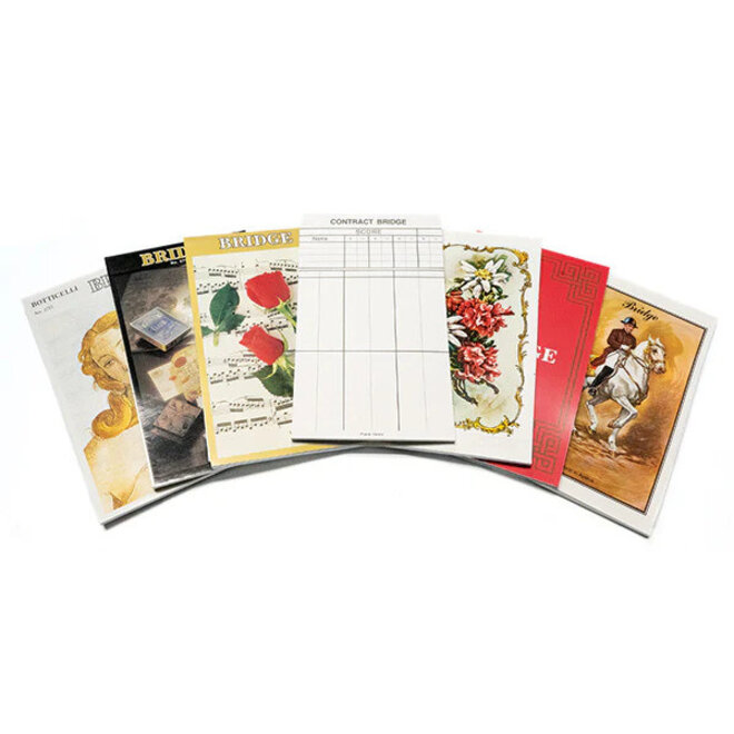 Piatnik Bridge Score Sheet Pad - Assorted Designs