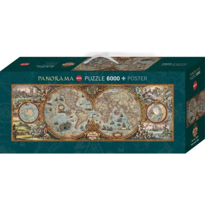 Heye Puzzle 6000pc - Hemisphere Map