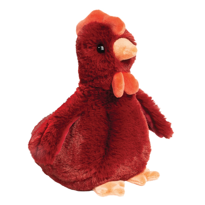 Douglas Cuddle Toy Plush - Rhodie Red Chicken, Mini Soft