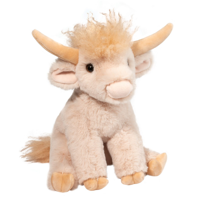 Douglas Cuddle Toy Plush - Laddie Mini Highland Cow, Soft