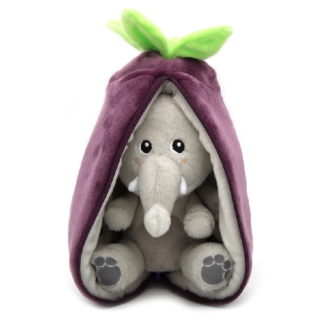 Flipetz Plush - Velvet The Elephant / Eggplant