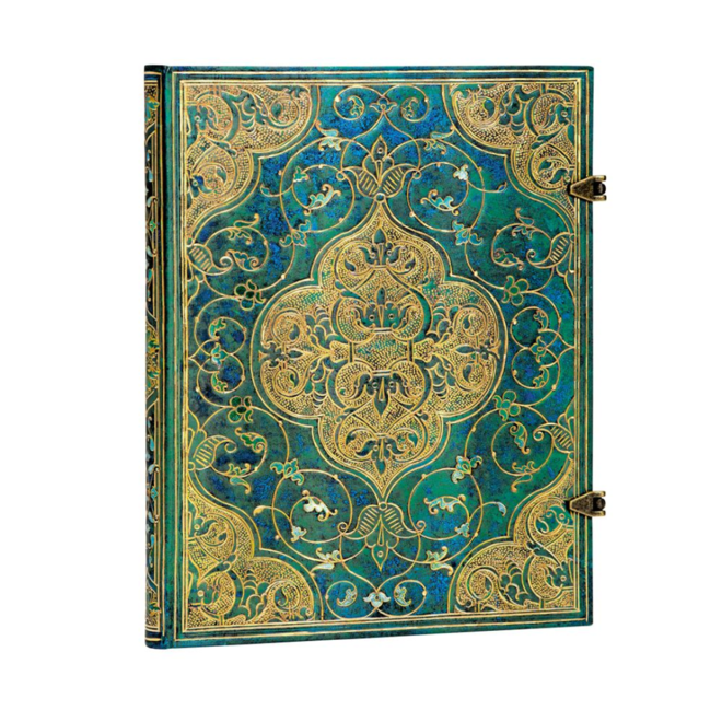 Paperblanks Hardcover Journal - With Clasp - Turquoise Chronicles - ULTRA, LINED