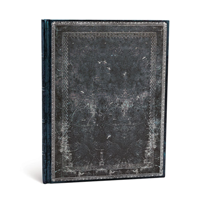 Paperblanks Hardcover Journal - Midnight Steel, Old Leather Collection - Ultra, Lined