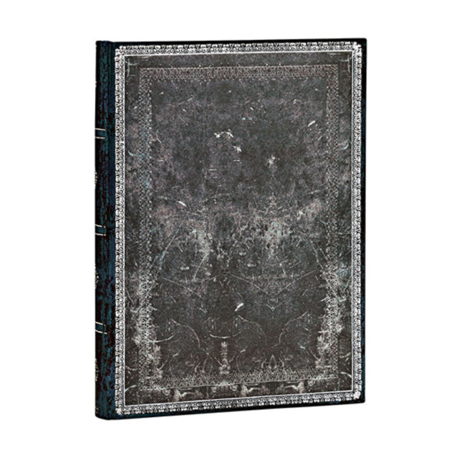 Paperblanks Hardcover Journal - Midnight Steel - MIDI, LINED