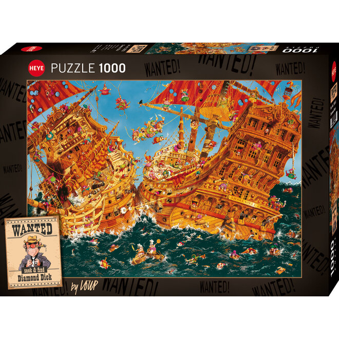 Heye Puzzle 1000pc - Wanted - Diamond Dick