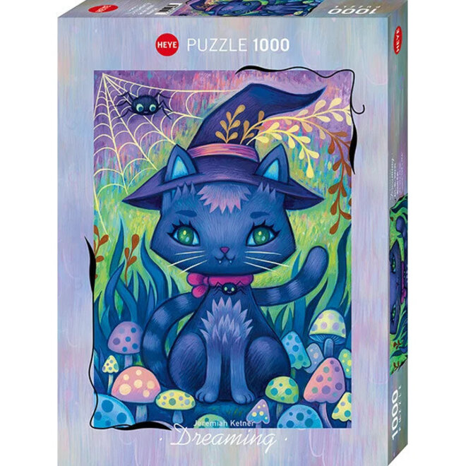 Heye Puzzle 1000pc - Dreaming - Witch Cat