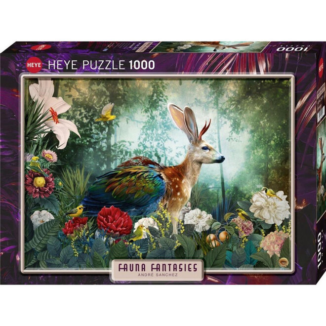 Heye Puzzle 1000pc - Fauna Fantasies: Jackalope