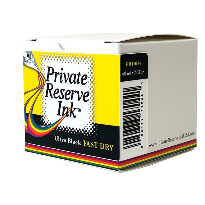 Private Reserve 60Ml Fountain Pen Ink Fast Dry Ultra Black