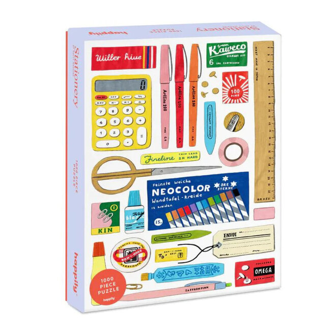 Happily 1000pc Puzzle - Stationery