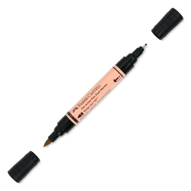 Faber Castell Pitt Artist Pen 132 Dual Marker Beige Red