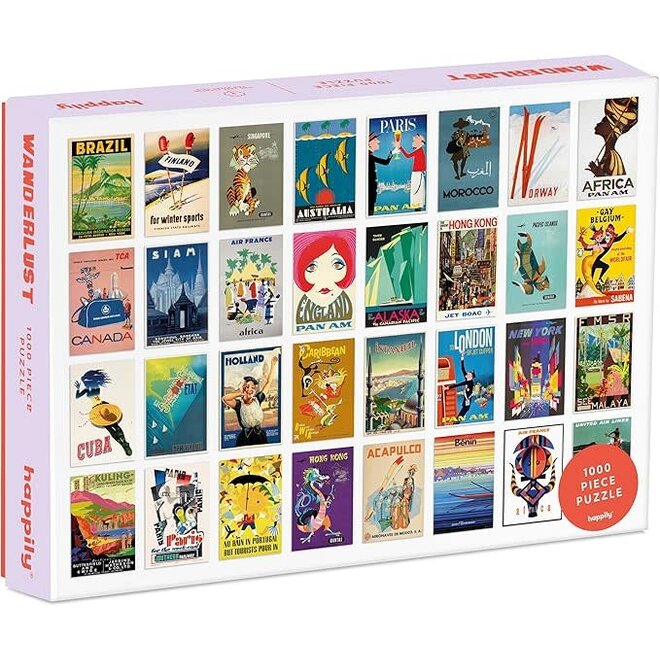 Happily 1000pc Puzzle - Wanderlust