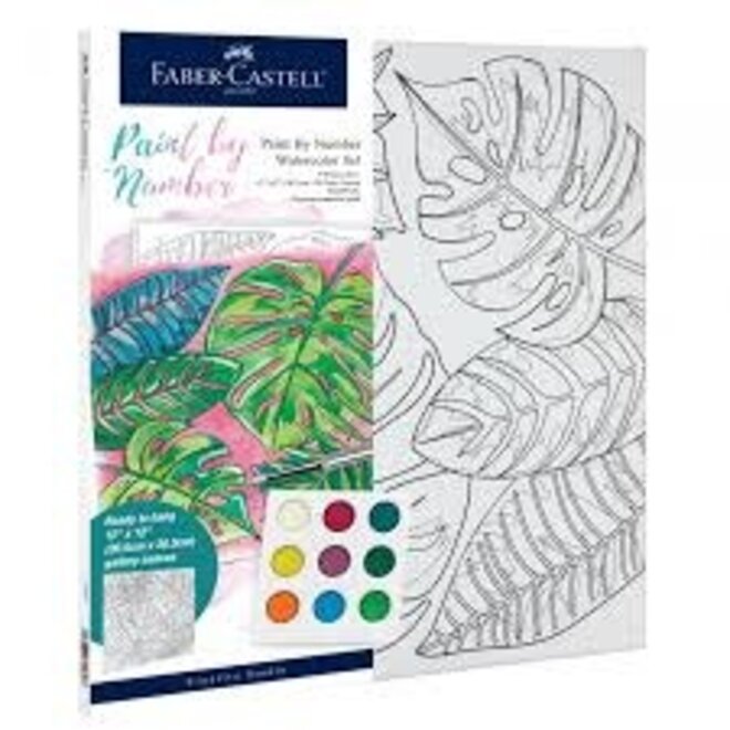 Paint By Number Watercolour Set: Tropical