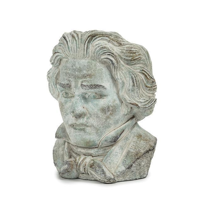 Small Beethoven Head Planter - 9"