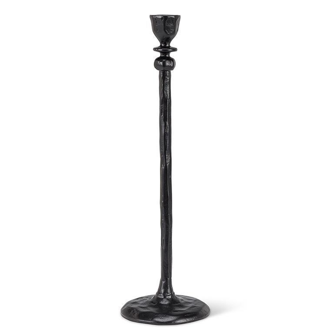 Medium Forge Style Taper Holder - Black 12.5"