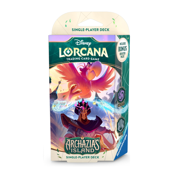 Disney Lorcana: Archazia's Island - Single-Player Deck - Amethyst & Steel / Iago & Jafar