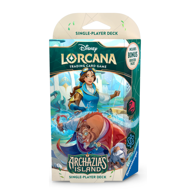 Disney Lorcana: Archazia's Island - Single-Player Deck - Ruby & Sapphire / Belle & Beast