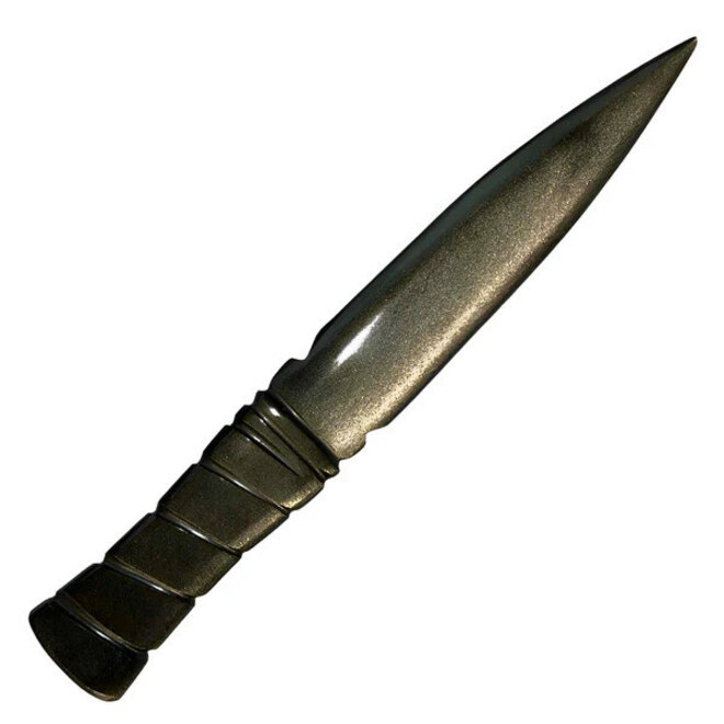 Golden Sheen Knife with Spiral Handle