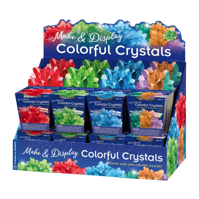 Thames & Kosmos - Make & Display: Colorful Crystal Growing Kit - Individual (Ships in a random colour)