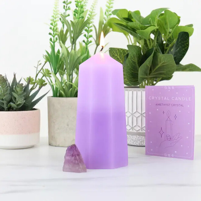 Positive Energy Crystal Candle - Jasmine & Apple Blossom Scent