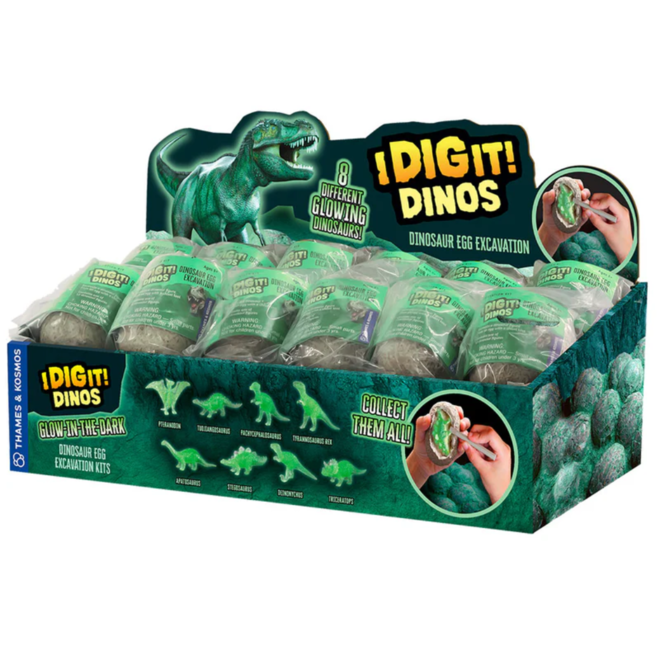 Thames & Kosmos - I Dig It! Dinos: Glow In the Dark Dinosaur Excavation Kit - Individual