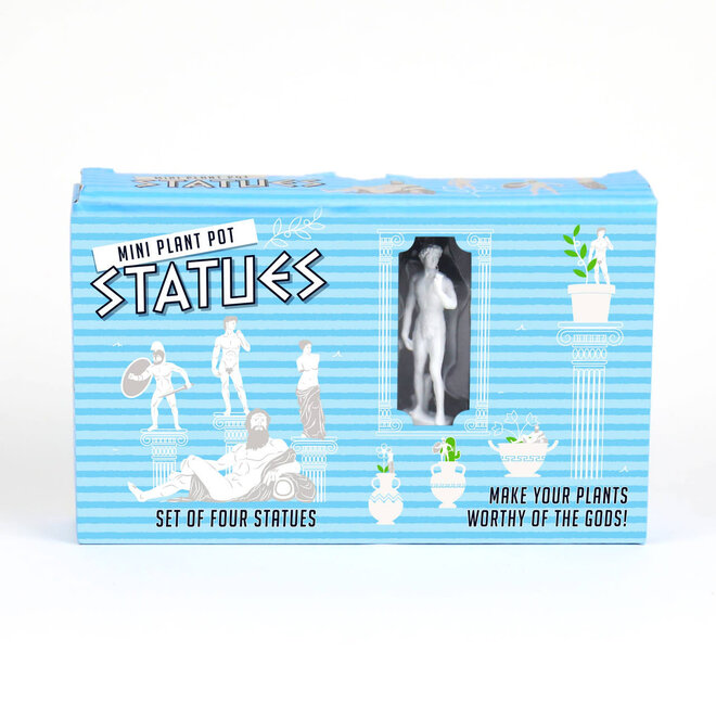 Mini Plant Pot Statues - Set of 4