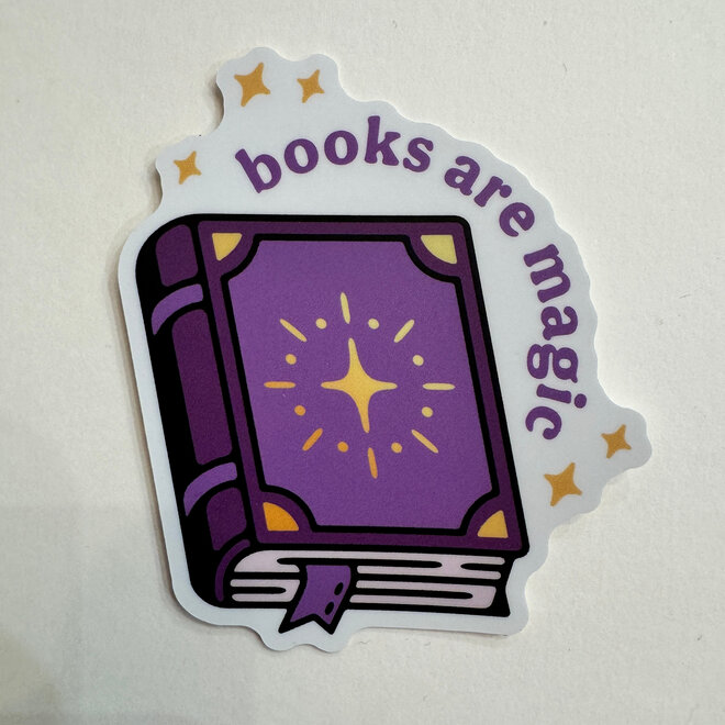 Books are Magic - Vinyl Sticker