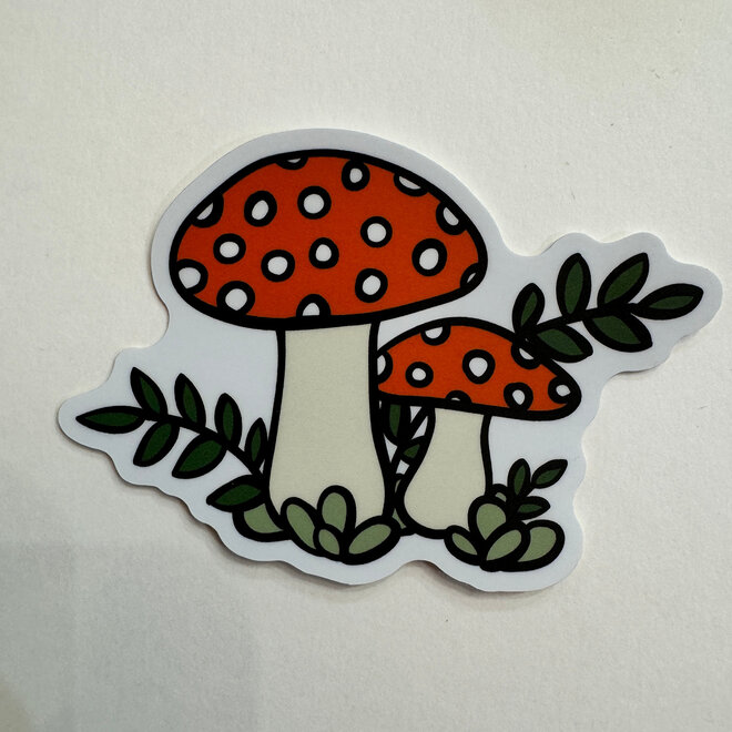 Mushroom Sketch - Vinyl Sticker