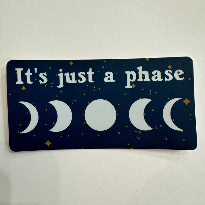 Just A Phase Moons - Vinyl Sticker