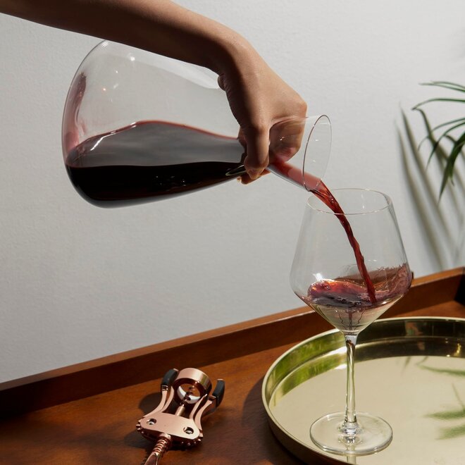 Viski: Rolling Crystal Wine Decanter