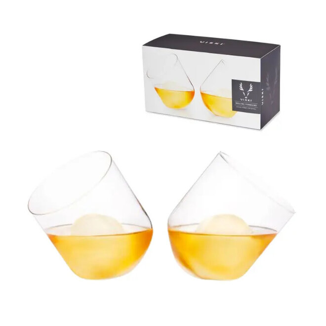 Viski: Rolling Crystal Whiskey Tumblers