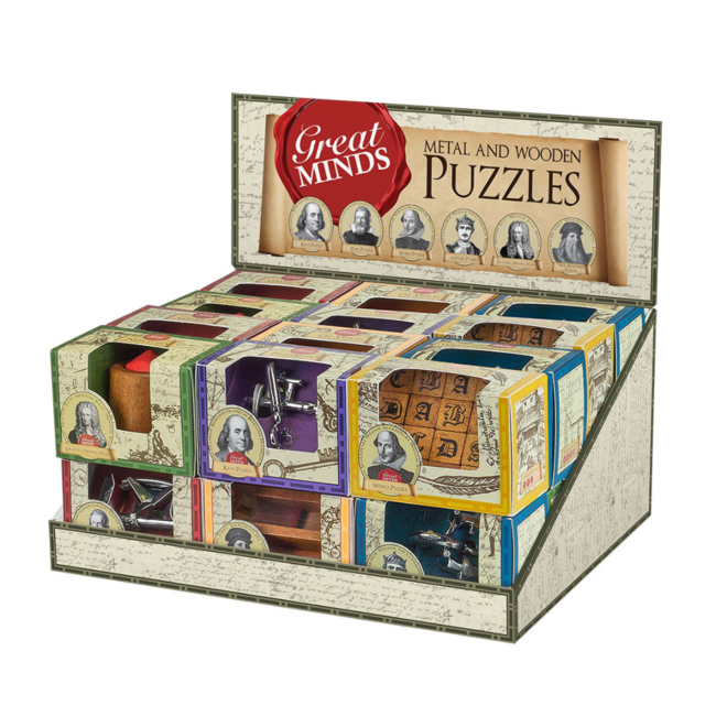 Professor Puzzle - Great Minds: Metal & Wooden Puzzles - Individual (Ships in a Random Design)