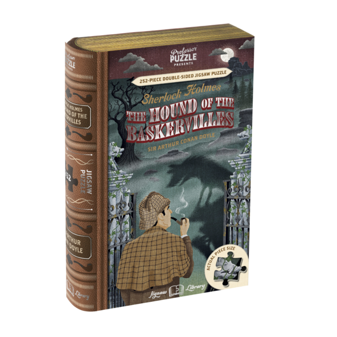 Professor Puzzle: Jigsaw Library - Sherlock Holmes: The Hound of the Baskervilles - 252 Piece Double-Sided