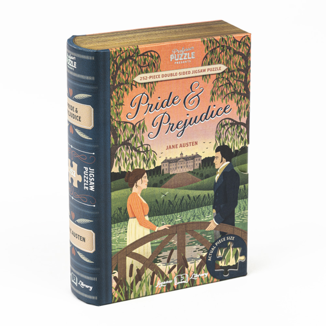 Professor Puzzle: Jigsaw Library - Pride & Prejudice - 252 Piece Double-Sided