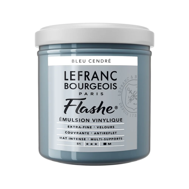 Lefranc & Bourgeois Flashe, Blue Ash, Matte Artist'S Color, 125Ml Jars