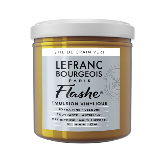 Lefranc & Bourgeois Flashe, Grain Green, Matte Artist'S Color, 125Ml Jars