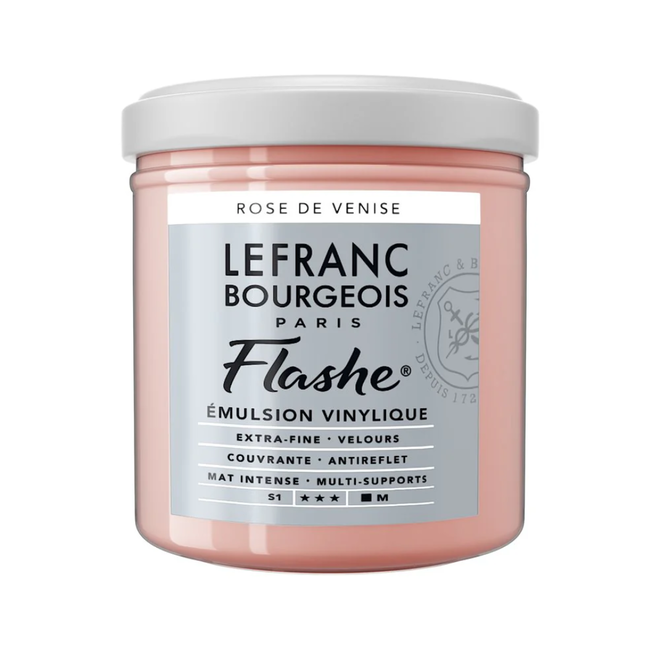 Lefranc & Bourgeois Flashe, Venetian Pink, Matte Artist'S Color, 125Ml Jars