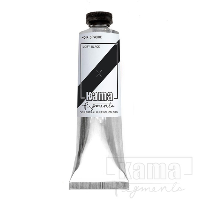 Kama Pigments Artist Oil 37Ml Ivory Black Series 1
