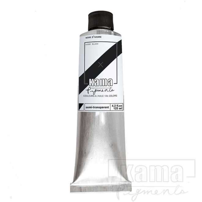 Kama Pigments Artist Oil 125Ml Ivory Black