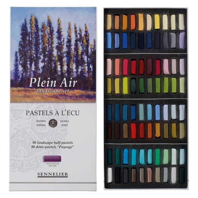 Savoir-Faire Sennelier Soft Pastels Half 80 Stick Set 80 Set -Plein Air Landscape