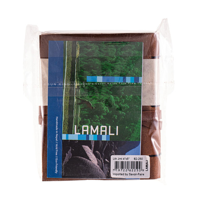 Lamali Leather Soft-Cover Handmade Journals, 4" X 5" - 200 Pages